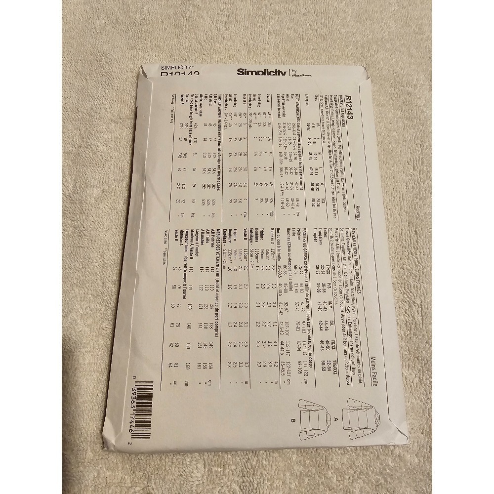 Simplicity‎ R12140 R12141 R12142 R12143 Sewing - Picture 10 of 10